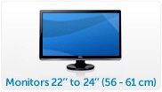 Monitors 22'' to 24'' (56 to 61 cm)